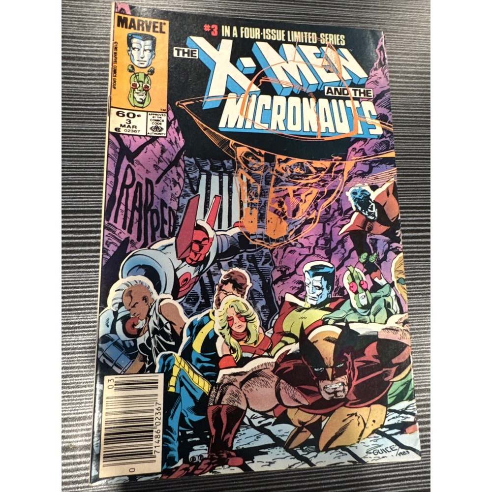 The X-Men and The Micronauts #3 1984 Marvel Comics Comic Book Copper Age